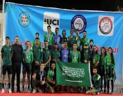 25 ميدالية حصيلة أخضر الدراجات في البطولة العربية للمضمار