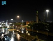 أمطار متوسطة على مدينة عرعر