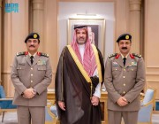 أمير المدينة يستقبل اللواء محمد بن عوض القحطاني بمناسبة تعيينه نائباً لمدير شرطة المنطقة
