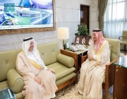 أمير منطقة الرياض يستقبل نائب وزير النقل والخدمات اللوجستية لشؤون الطرق