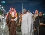 رئيس جمهوية جامبيا يغادر المدينة المنورة
