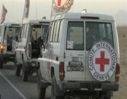 سيارات الصليب الأحمر تتحرك باتجاه منفذ رفح بعد استلام 24 شخصا