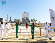 شعلة دورة الألعاب السعودية 2023 تصل إلى نيوم