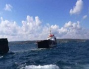 غرق "سفينة" تركية