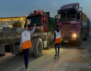 عبور أكثر من 100 شاحنة مساعدات إلى الجانب الفلسطيني من مصر