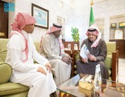 نائب أمير منطقة الرياض يستقبل رئيس مجلس إدارة جمعية أصدقاء لاعبي كرة القدم الخيرية