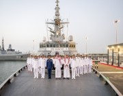 وزير الدفاع يدشن سفينة "جلالة الملك جازان"