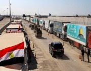 90 شاحنة مساعدات تعبر ميناء رفح إلى قطاع غزة