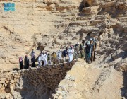 إنشاء مسار للمشي الجبلي في درب عجلان التاريخي في نعام بمحافظة الحريق