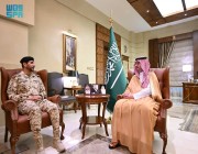 الأمير سعود بن جلوي يستقبل مساعد وكيل الحرس الوطني بالقطاع الغربي