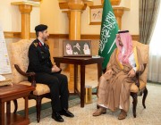 الأمير سعود بن مشعل يستقبل مساعد وكيل وزارة الحرس الوطني بالقطاع الغربي