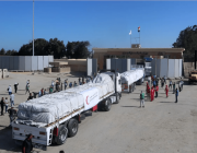 عبور 169 شاحنة مساعدات ميناء رفح البري لقطاع غزة