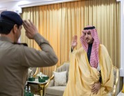 الأمير فيصل بن نواف بن عبدالعزيز يستقبل قادة القطاعات الأمنيّة بدومة الجندل