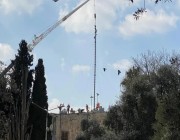 “الخارجية الفلسطينية” تدين بناء الاحتلال برجاً ونصب كاميرات مراقبة على السور الغربي للأقصى