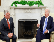 الرئيس الأمريكي يلتقي العاهل الأردني