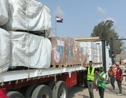 عبور 106 شاحنات مساعدات ميناء رفح البري للفلسطينيين في قطاع غزة