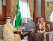 أمير المدينة المنورة يلتقي الأمين العام المُكلّف لدارة الملك عبد العزيز