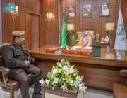 الأمير عبدالعزيز بن سعد ‏يستقبل قائد القوة الخاصة للأمن ‏البيئي بحائل المعين حديثاً