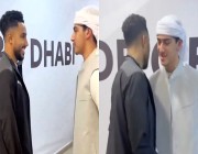 الشيخ أحمد بن سلطان بن زايد يلتقي بـ سالم الدوسري .. فيديو