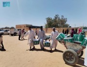 مركز الملك سلمان للإغاثة يوزع 934 سلة غذائية في محلية بربر بولاية نهر النيل في جمهورية السودان