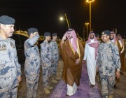 أمير منطقة الجوف يزور قيادة حرس الحدود بمحافظة القريات