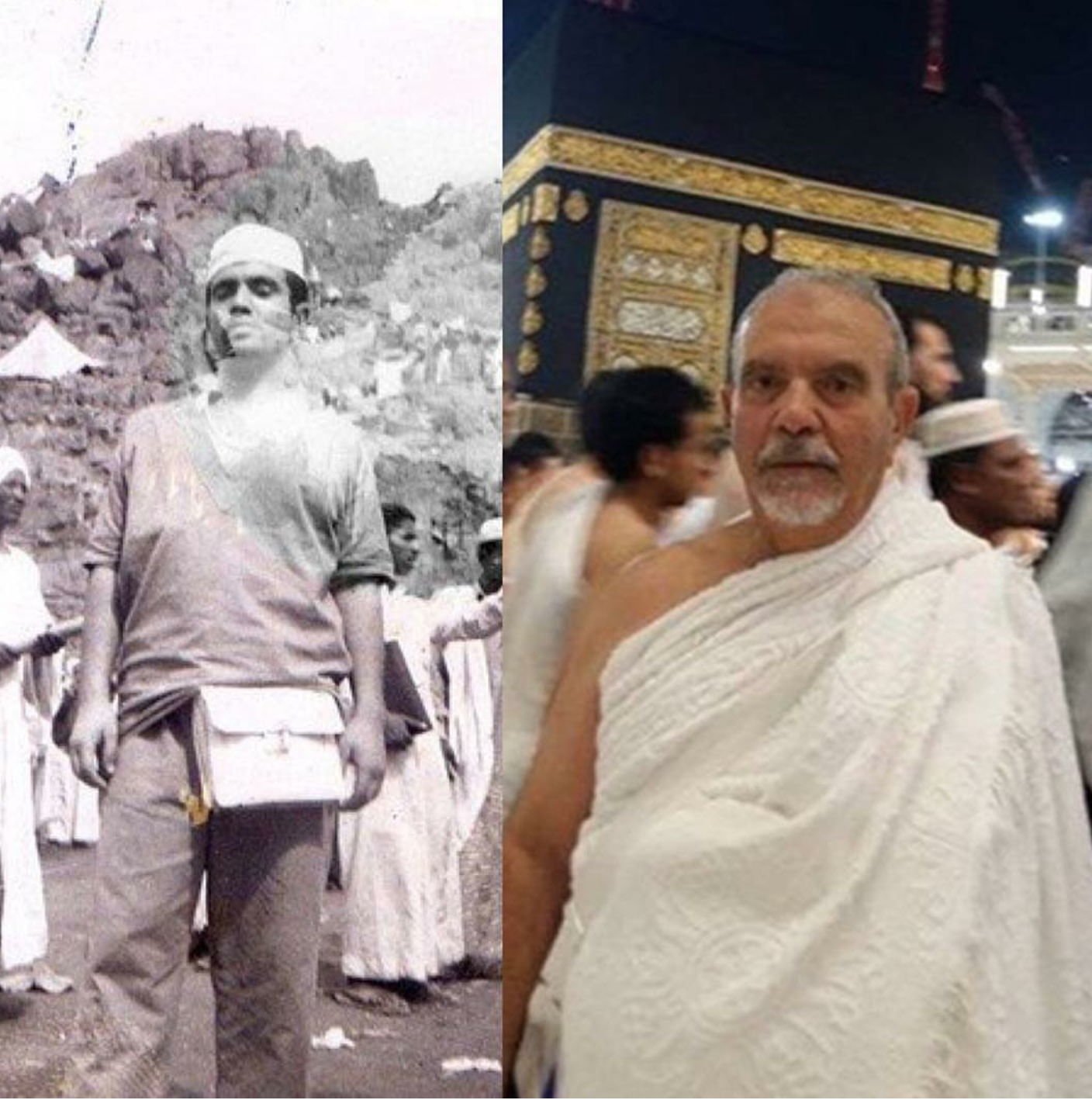 صورتان لحاج تونسي تفصل بينهما 43 عام تحكيان كيف كان الحج