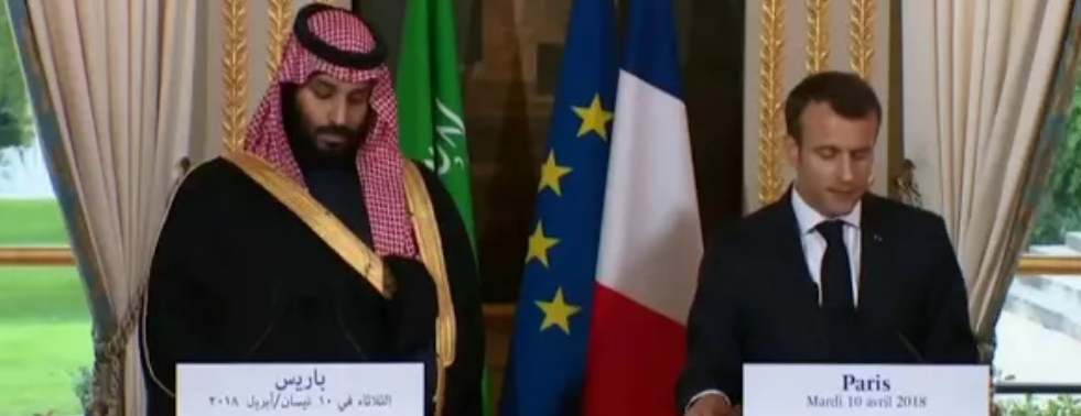 شاهد المؤتمر الصحفي المشترك بين محمد بن سلمان والرئيس الفرنسي