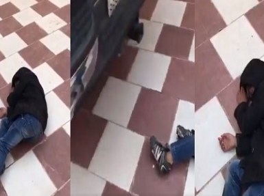 بالفيديو.. مواطن كاد يدهس ابنه أثناء نومه خلف سيارته