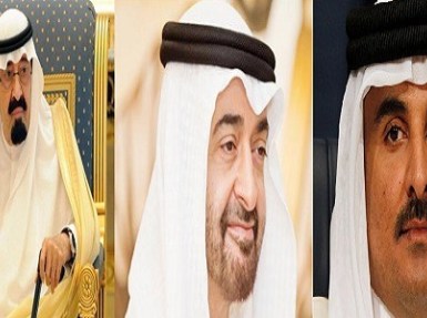 محمد بن زايد ينقذ تميم من مواجهة الملك عبدالله.. تفاصيل اجتماع الأزمة
