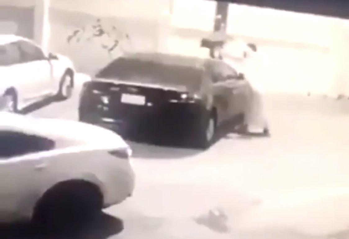 النائب العام يوجه بالقبض على شاب ظهر في مقطع فيديو يحرق سيارة