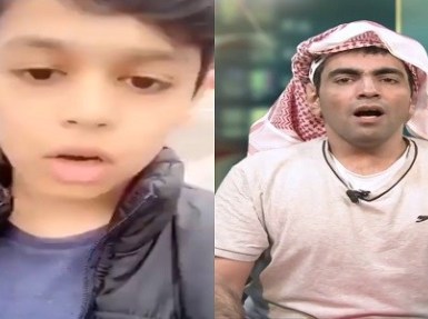 طفل سعودي يلقن المنشق ” غانم الدوسري ” درسًا قاسيًا في الوطنية (فيديو)