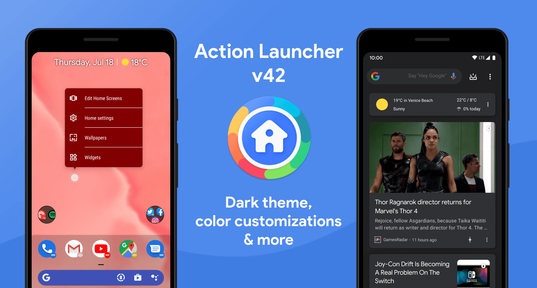 تحديث تطبيق Action Launcher يحصل على المزيد من تخصيص الثيمات وأكثر