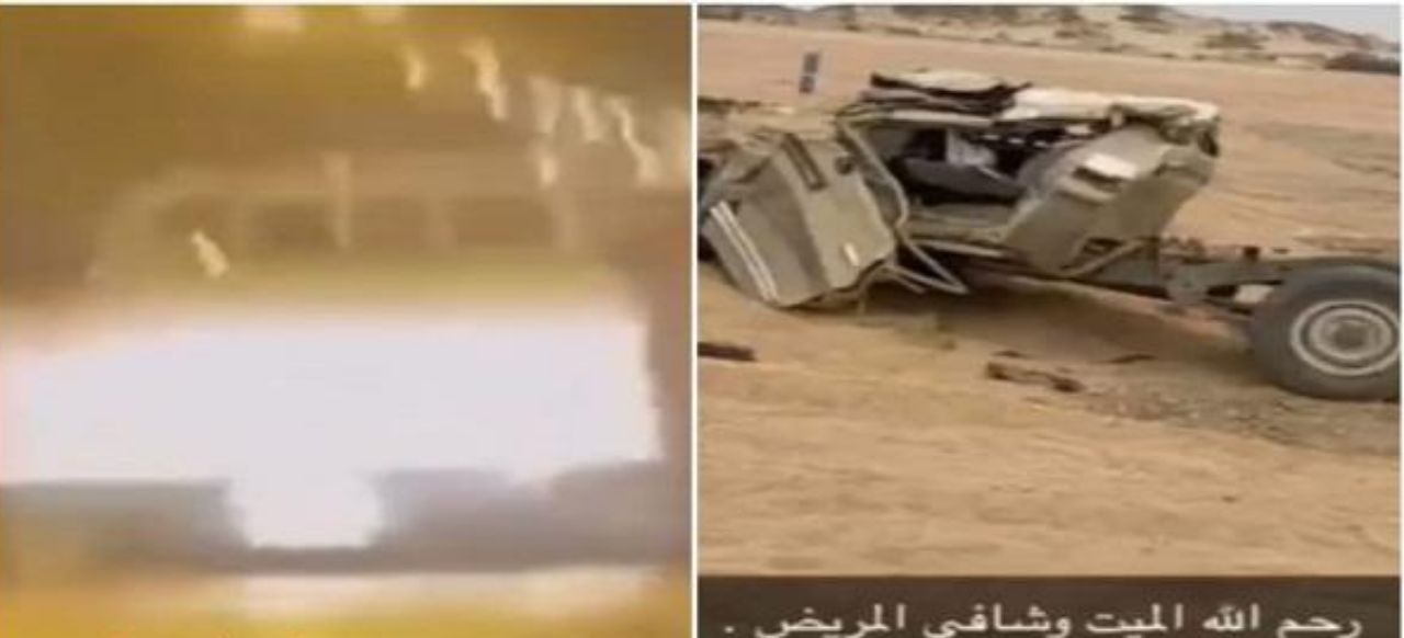 شاهد: لحظة وقوع حادث شنيع لسائق شاص على طريق عام بـ”المملكة”