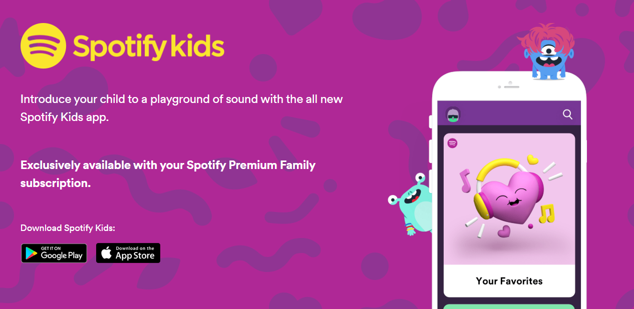 سبوتيفاي تُقدّم تطبيقها الخاص بالأطفال Spotify Kids على أندرويد و iOS