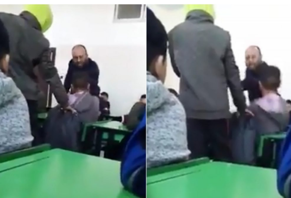 شاهد : معلم أردني يعتدي على طالب بصورة مروعة داخل الفصل