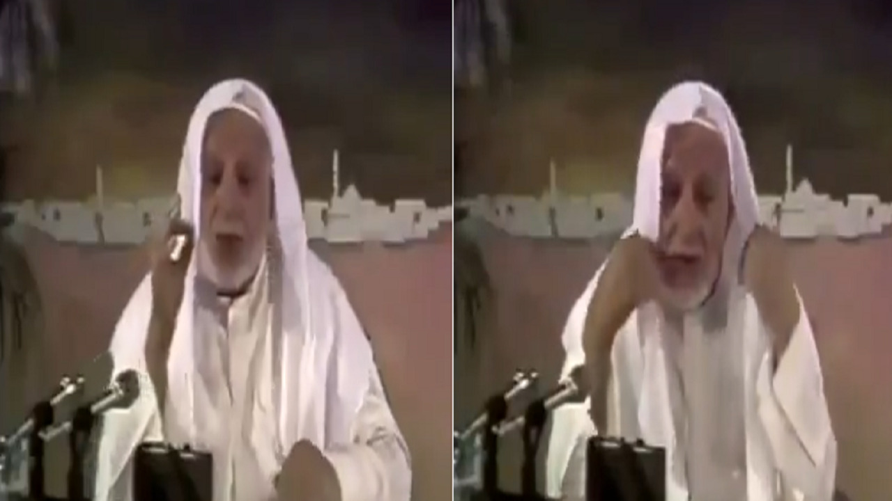 شاهد .. فيديو طريف بين الشيخ علي الطنطاوي والمخرج الذي يطالبه بتعديل شماغه