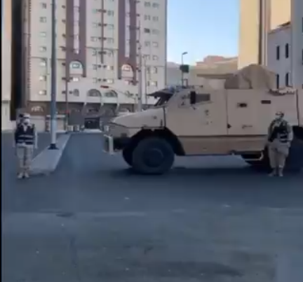 شاهد أحياء مكة بعد تواجد قوات الحرس الوطني لتطبيق أمر منع التجول