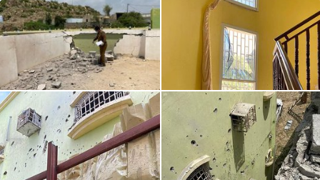 سقوط “مقذوف حوثي” على منزلين متجاورين ومركبة في إحدى قرى جازان