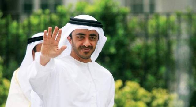 عبدالله بن زايد يترأس وفد الإمارات للتوقيع على معاهدة السلام