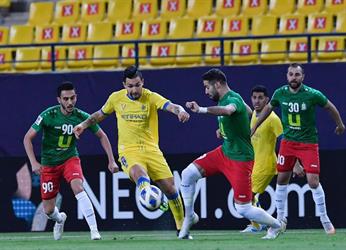 النصر يتأخر بهدف أمام الوحدات الأردني في شوط المباراة الأول (صور)