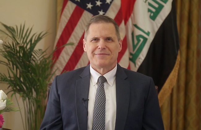 السفير الأميركي في بغداد: الجهات التي تهاجم مصالحنا في العراق تتبع إيران