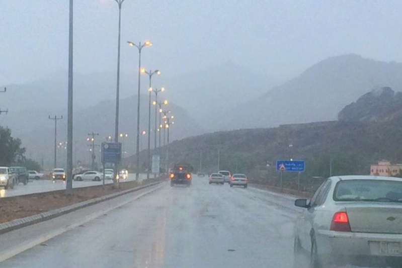 أمطار رعدية على منطقة نجران حتى السابعة مساء