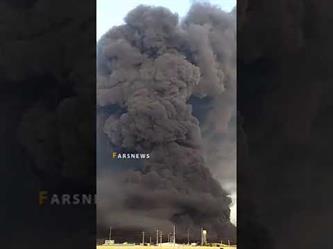 اندلاع حريق ضخم بمصنع للكيماويات بمدينة قم الإيرانية