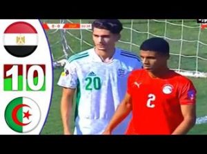 ملخص مباراة (مصر 1-0 الجزائر) كأس العرب للشباب