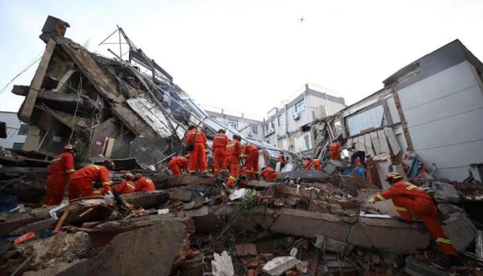 8 قتلى و9 مفقودين في انهيار فندق بالصين