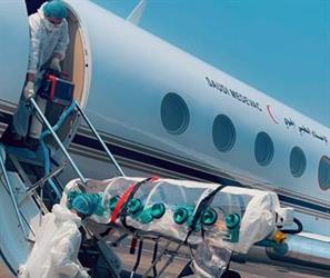 السفارة تنقل المواطنين ذوي حالات كورونا الحرجة إلى المملكة عبر طائرة الإخلاء الطبي