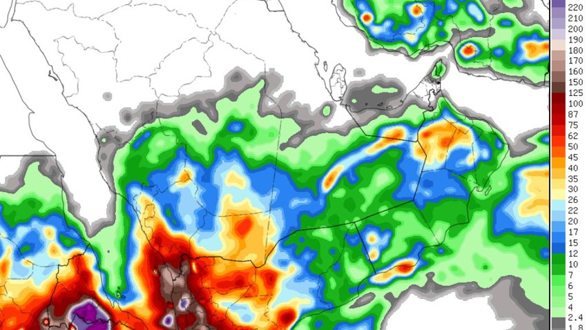 حالة ماطرة متوقعة على المملكة وأمطار غزيرة على عدة مناطق بما فيها الرياض