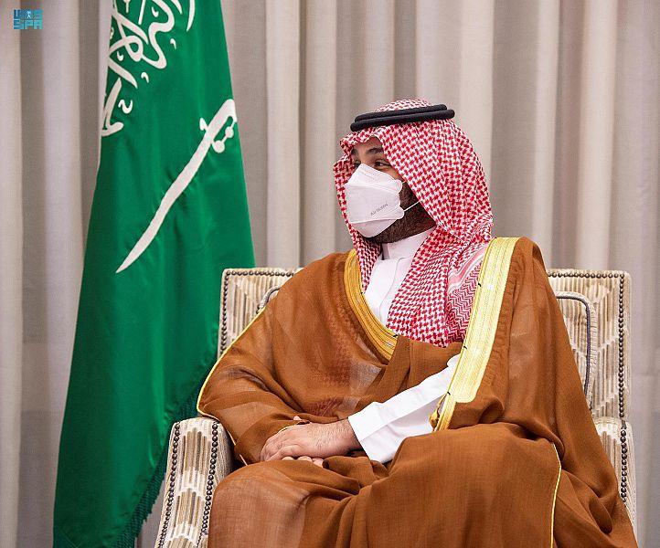 ولي العهد يستقبل وزير خارجية قطر ويتسلم رسالة من الشيخ “تميم”