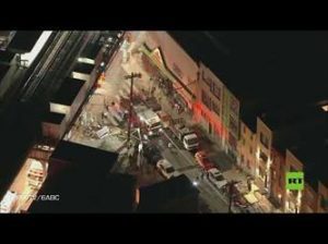 انهيار مبنى في فيلادلفيا الأمريكية