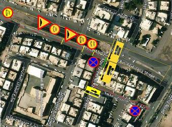 “مرور المدينة”: تحويل حركة خط السير القادم من طريق الأمير عبد المجيد باتجاه سلطانة